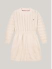 Vestido-Sueter-amplio-de-punto-trenzado-de-nina-Tommy-Hilfiger-KG0KG08217-ADZ