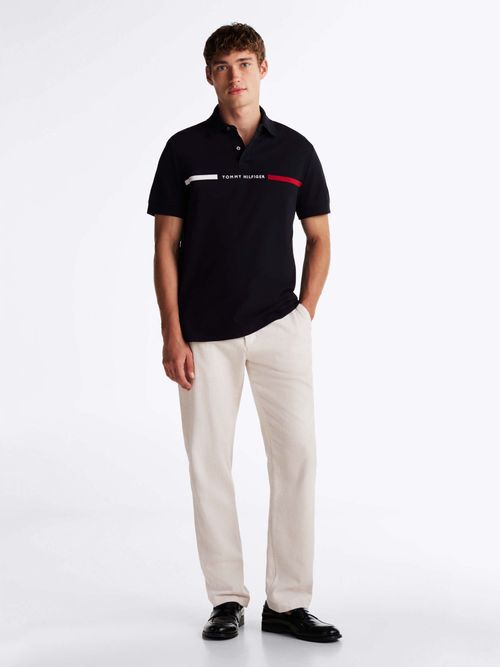 Polo-con-logo-en-el-pecho-de-corte-regular-de-hombre-Tommy-Hilfiger-MW0MW38130-DW5