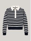 Sudadera-amplia-tipo-polo-de-rayas-marineras-de-niña-Tommy-Hilfiger-KG0KG08362-0A4