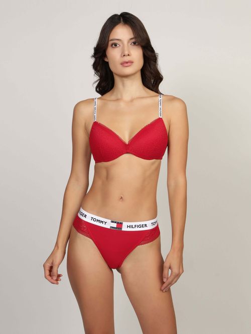 Brassier-push-up-Heritage-de-encaje-sin-aros-de-Mujer-Tommy-Hilfiger-UW0UW05609-XLG