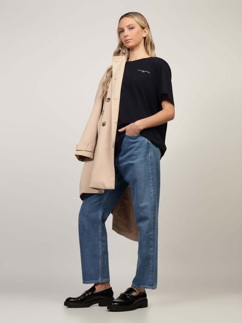 Playera-de-Corte-Regular-con-Logo-en-Relieve-de-Mujer-Tommy-Hilfiger-WW0WW44317-DW5