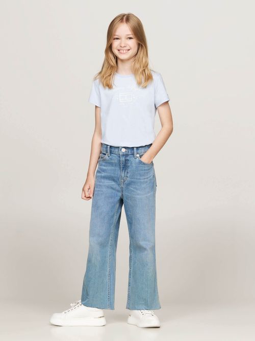 Playera-slim-con-logo-estampado-de-Niña-Tommy-Hilfiger-KG0KG08182-C1O