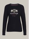 Sueter-de-punto-gofrado-con-logo-bordado-de-Mujer-Tommy-Hilfiger-WW0WW43135-DW5
