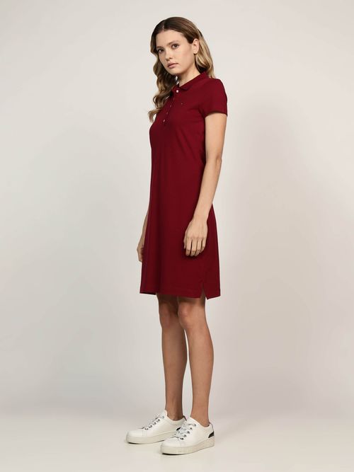 Vestido-tipo-polo-de-corte-slim-de-mujer-Tommy-Hilfiger-76J4866-XJS