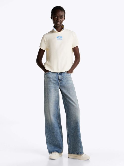 Polo-con-cierre-trasero-de-lagrima-de-mujer-Tommy-Hilfiger-WW0WW43929-AEF
