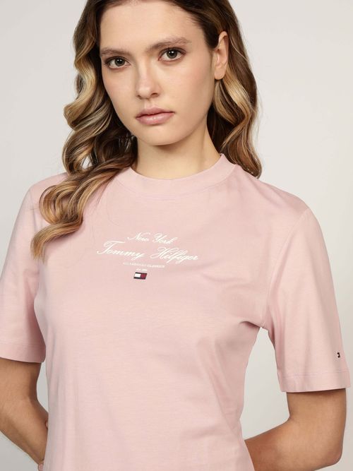 Vestido-corto-de-cuello-redondo-corte-slim-de-mujer-Tommy-Hilfiger-WW0WW43830-TQN