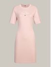 Vestido-corto-de-cuello-redondo-corte-slim-de-mujer-Tommy-Hilfiger-WW0WW43830-TQN