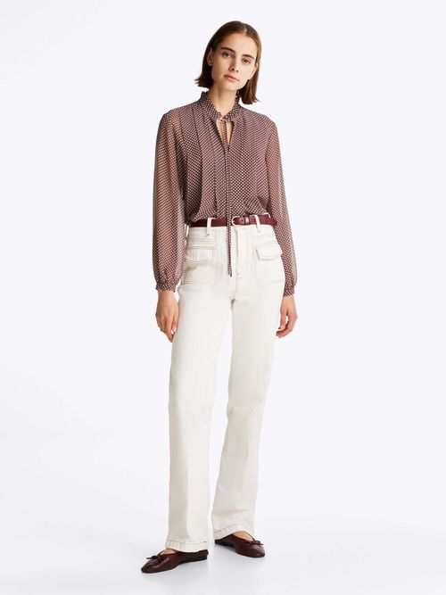 Blusa-estampada-de-corte-amplio-transparente-de-mujer-Tommy-Hilfiger-WW0WW44047-09Z