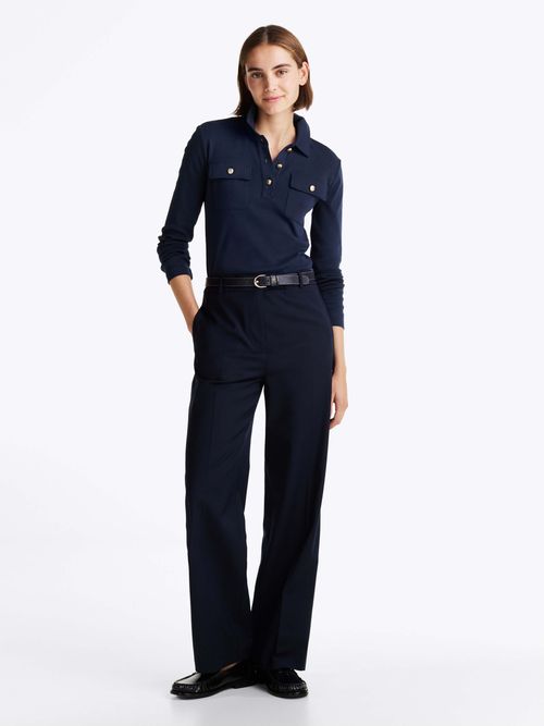 Polo-slim-de-manga-larga-de-mujer-Tommy-Hilfiger-WW0WW45308-C1G