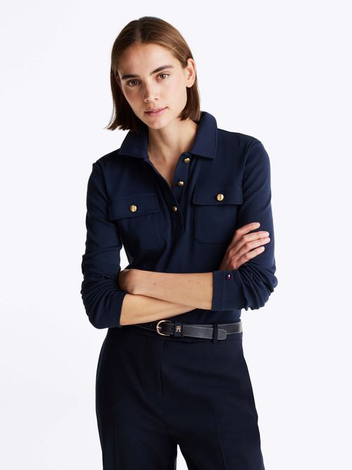 Polo-slim-de-manga-larga-de-mujer-Tommy-Hilfiger-WW0WW45308-C1G