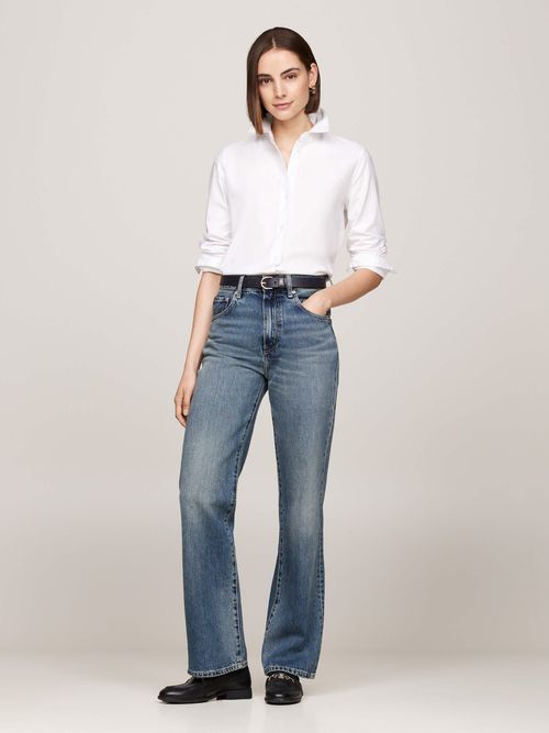 Jeans-Bootcut-amplios-y-destenidos-de-talle-alto-de-mujer-Tommy-Hilfiger-WW0WW42807-1A5