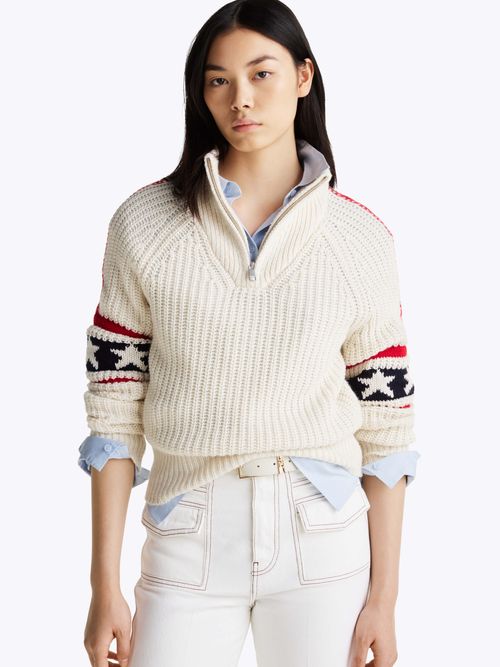 Sueter-slim-con-media-cremallera-de-mujer-Tommy-Hilfiger-WW0WW43971-Z00