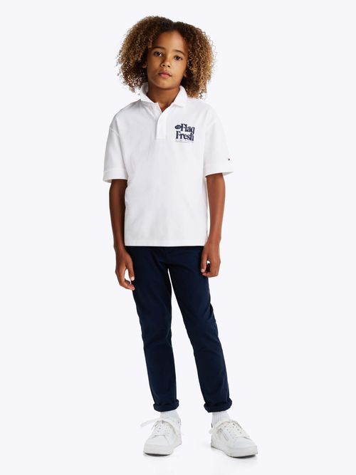 Polo-regular-con-eslogan-en-la-espalda-de-nino-Tommy-Hilfiger-KB0KB09595-YBR