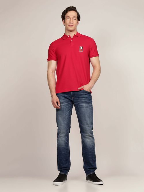 Polo-de-corte-regular-con-logo-vertical-de-hombre-Tommy-Hilfiger-MW0MW36790-XLD