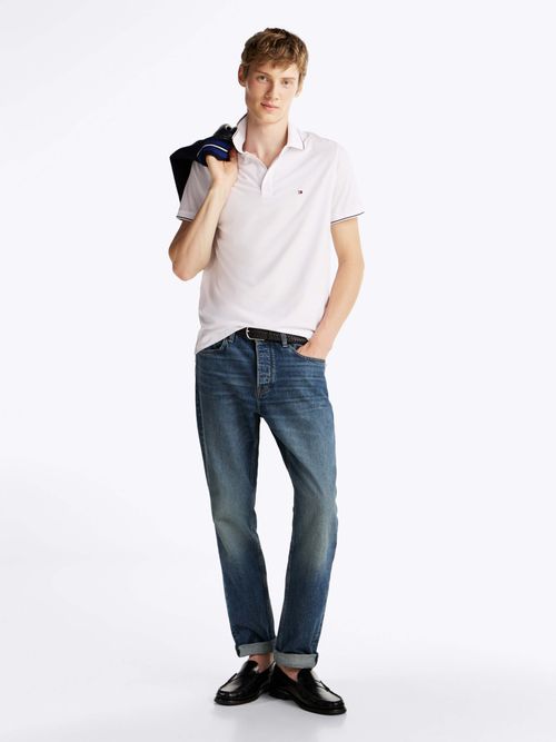 Polo-TH-Flex-de-corte-regular-de-hombre-Tommy-Hilfiger-MW0MW37310-YBR