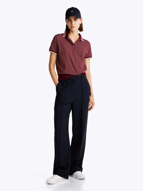 Polo-estampado-con-corte-regular-de-mujer-Tommy-Hilfiger-WW0WW43928-09Y