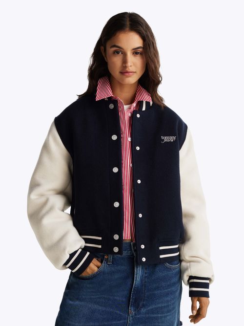 Chamarra-bomber-acolchada-con-lana-de-mujer-Tommy-Jeans-DW0DW19320-C1G