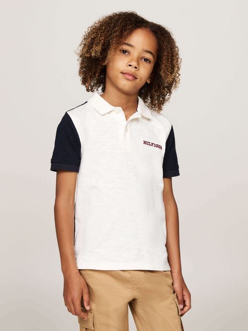 Polo-de-corte-regular-con-logo-del-monotipo-de-nino-Tommy-Hilfiger-KB0KB09271-YBH