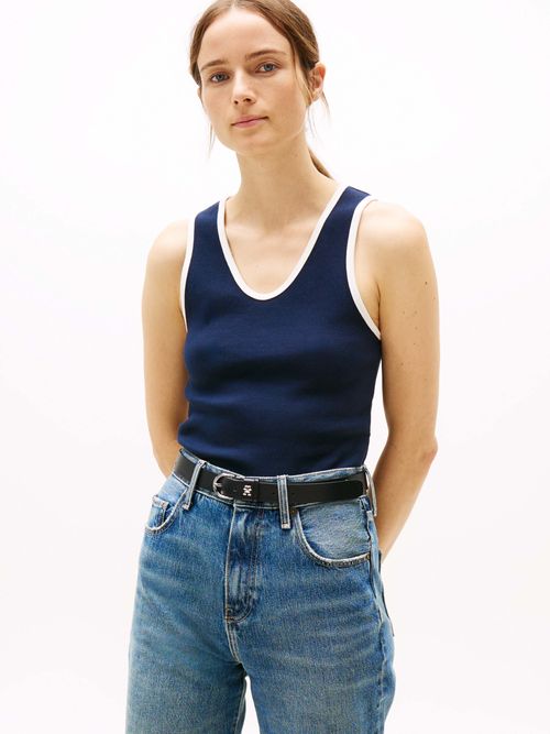 Playera-slim-sin-mangas-de-mujer-Tommy-Hilfiger-WW0WW44572-C1G