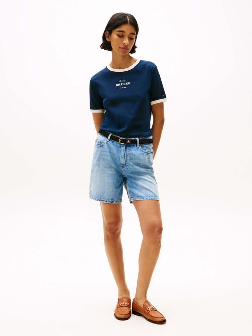 Playera-de-ribetes-a-contraste-con-logo-de-mujer-Tommy-Hilfiger-WW0WW44586-C1G