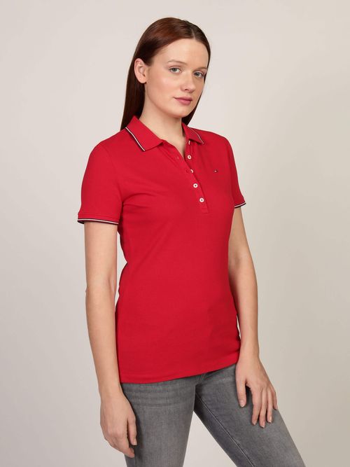 Polo-de-Corte-Classic-con-Logo-Bordado-de-Mujer-Tommy-Hilfiger-76J5170-XLG