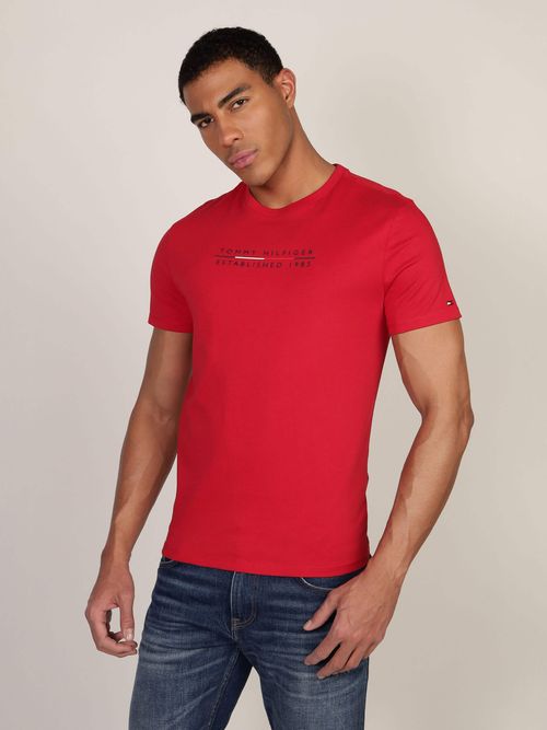 Playera-de-Corte-Regular-con-Firma-Estampada-de-Hombre-Tommy-Hilfiger-78JB643-XLG