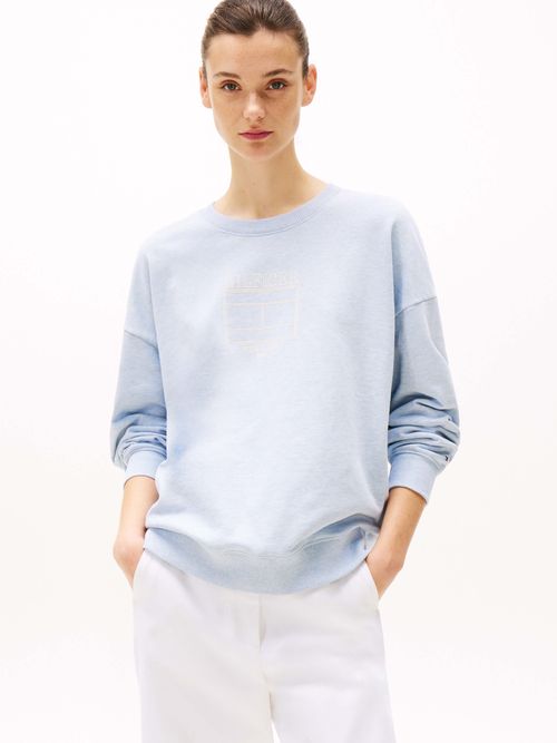 Sueter-de-cuello-redondo-con-logo-de-mujer-Tommy-Hilfiger-WW0WW44633-DV6