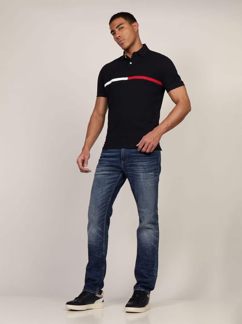 Polo-de-Corte-Regular-con-Logo-en-Pecho-de-Hombre-Tommy-Hilfiger-78JB117-FAP