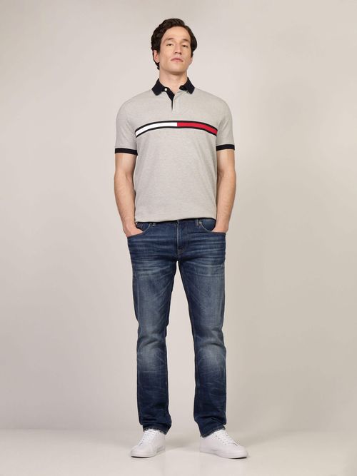 Polo-de-Corte-Regular-con-Logo-en-Pecho-de-Hombre-Tommy-Hilfiger-78JB117-P8F