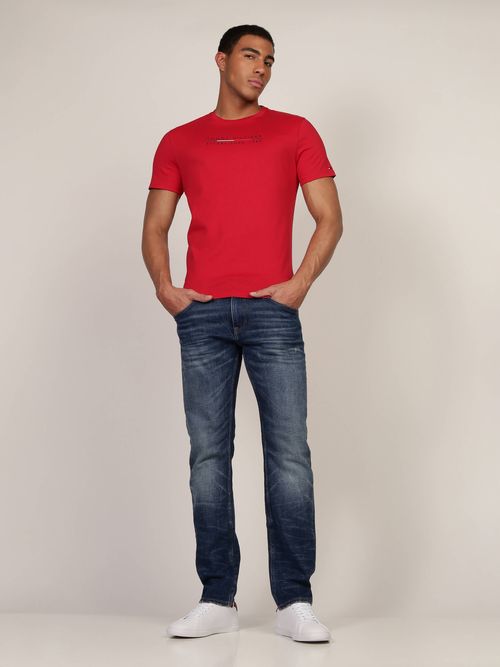 Playera-de-Corte-Regular-con-Firma-Estampada-de-Hombre-Tommy-Hilfiger-78JB643-XLG