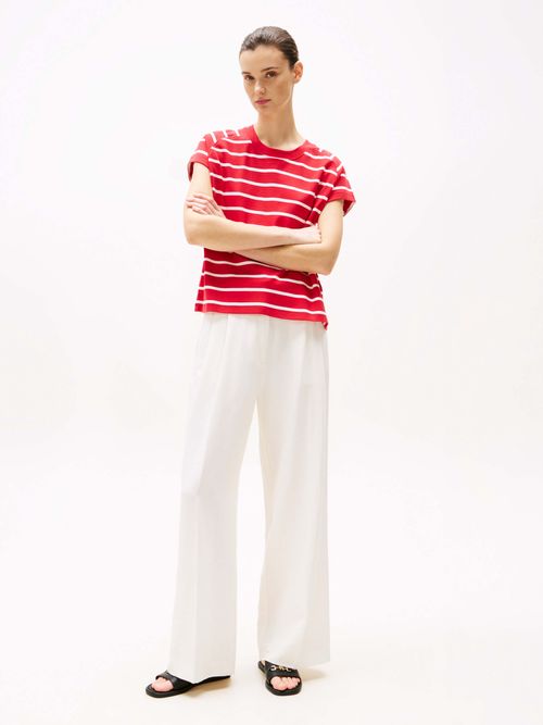 Playera-de-corte-amplio-con-franjas-de-mujer-Tommy-Hilfiger-WW0WW44544-0EX