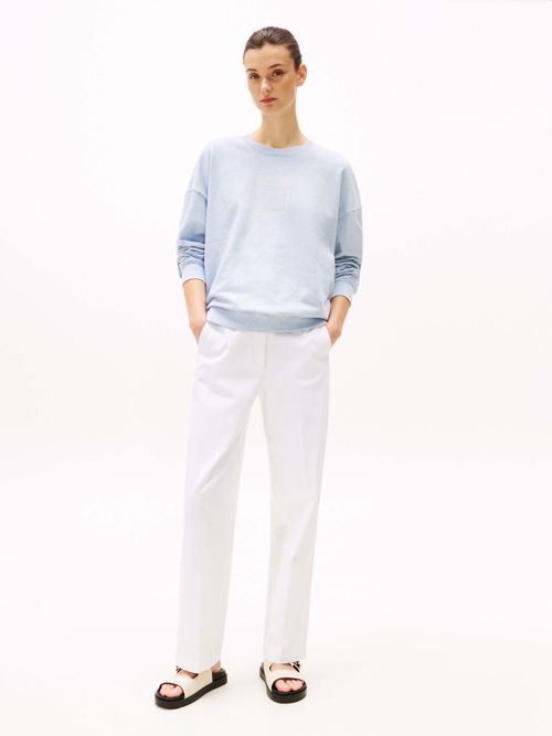 Sueter-de-cuello-redondo-con-logo-de-mujer-Tommy-Hilfiger-WW0WW44633-DV6