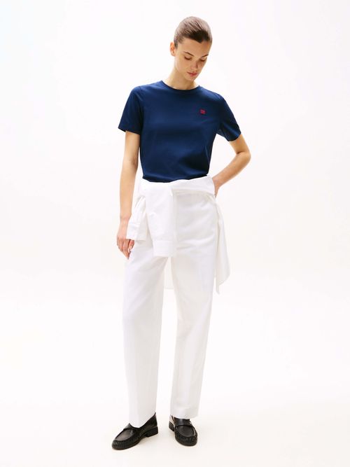 Playera-con-logo-a-contraste-de-mujer-Tommy-Hilfiger-WW0WW45522-C1G