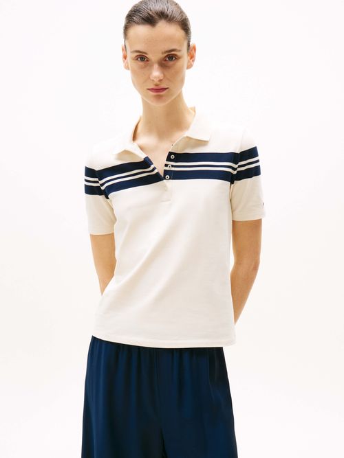 Polo-de-rayas-con-corte-slim-de-mujer-Tommy-Hilfiger-WW0WW44647-AEF