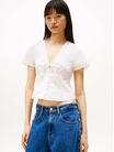 Blusa-entallada-de-popelin-con-lazo-de-mujer-Tommy-Jeans-DW0DW21352-YBL