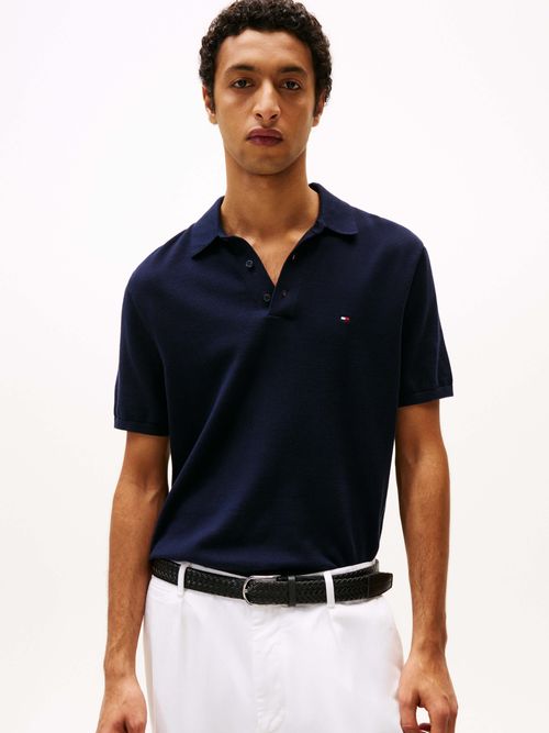 Polo-de-punto-con-corte-regular-de-hombre-Tommy-Hilfiger-MW0MW37396-DW5