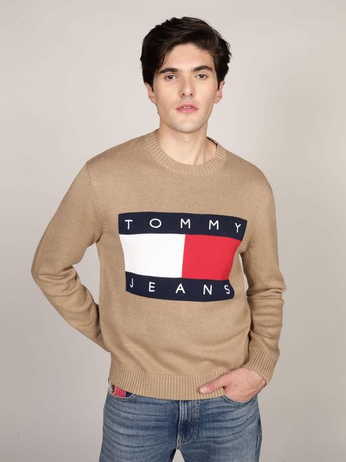 Sueter-de-melange-con-logo-de-Tommy-DM0DM21338-HEF