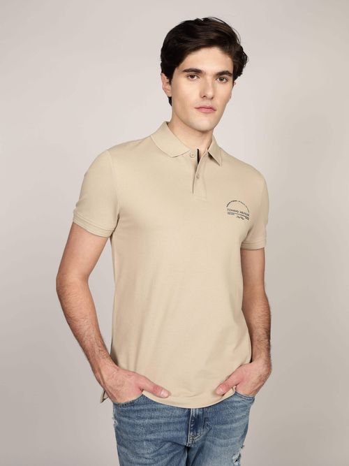 Polo-de-corte-regular-con-logo-arqueado-de-hombre-Tommy-Hilfiger-MW0MW38486-RBT