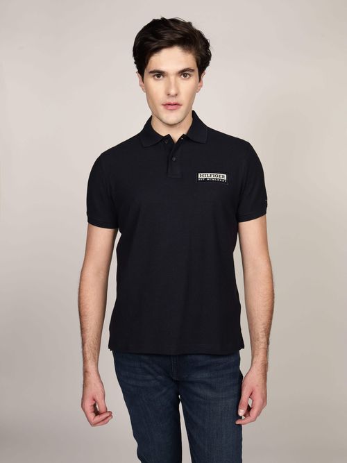 Polo-con-parche-Hilfiger-de-hombre-Tommy-Hilfiger-MW0MW38490-DW5