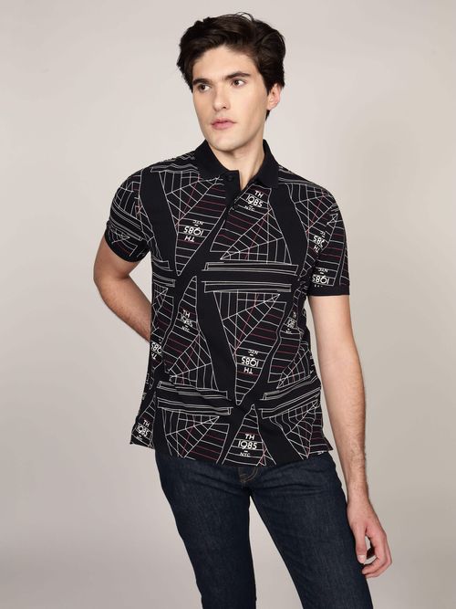 Polo-con-estampado-grafico-de-hombre-Tommy-Hilfiger-MW0MW39309-DW5