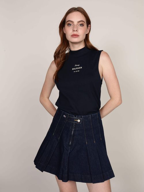 Playera-sin-mangas-y-cuello-alto-de-mujer-Tommy-Hilfiger-WW0WW44573-C1G