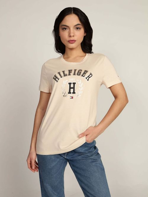 Playera-con-Escudo-Estampado-de-Mujer-Tommy-Hilfiger-76J5451-5FZ