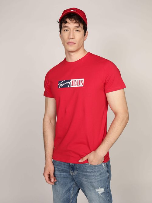 Playera-con-Firma-Estampada-de-Hombre-Tommy-Jeans-DM0DM20365-XME