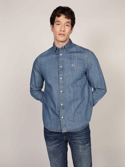 Camisa-con-Logo-Bordado-de-Hombre-Tommy-Jeans-DM0DM21102-1A5