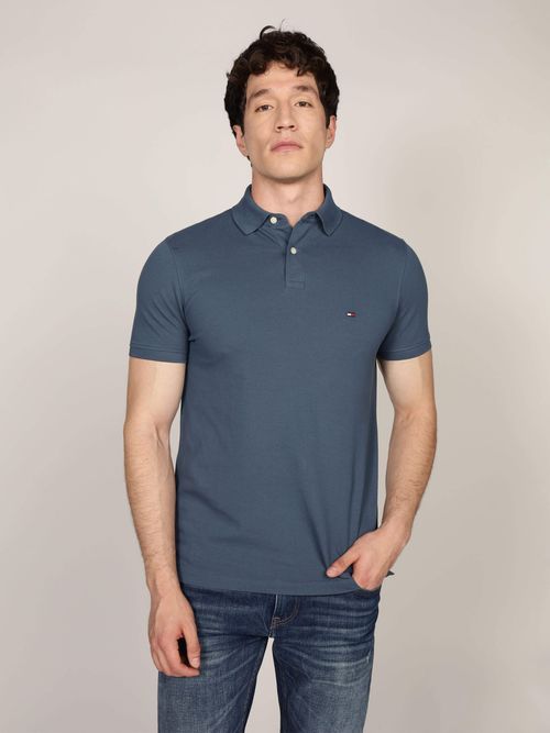 Polo-de-Corte-Regular-con-Logo-Bordado-de-Hombre-Tommy-Hilfiger-MW0MW32346-DBZ