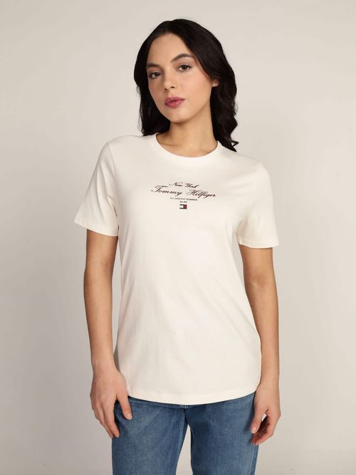 Playera-con-Logo-Estampado-de-Mujer-Tommy-Hilfiger-WW0WW43895-Z00