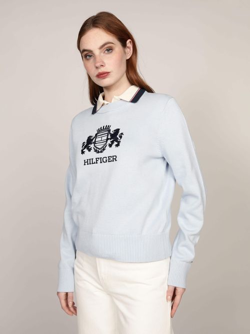 Sueter-con-Escudo-Bordado-de-Mujer-Tommy-Hilfiger-WW0WW43960-C1O