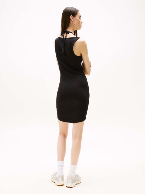 Vestido-corto-ajustado-acanalado-de-mujer-Tommy-Jeans-DW0DW20331-BDS