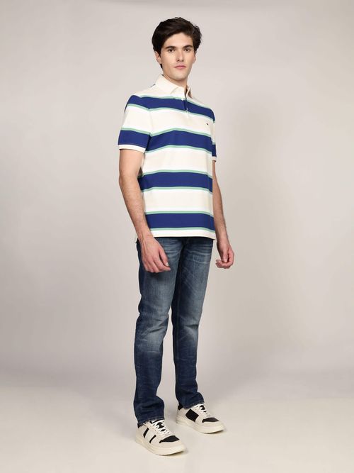 Polo-de-Corte-Regular-con-Franjas-Distintivas-de-Hombre-Tommy-Hilfiger-MW0MW38480-0FA