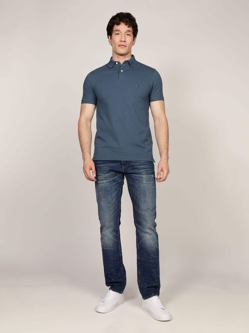 Polo-de-Corte-Regular-con-Logo-Bordado-de-Hombre-Tommy-Hilfiger-MW0MW32346-DBZ